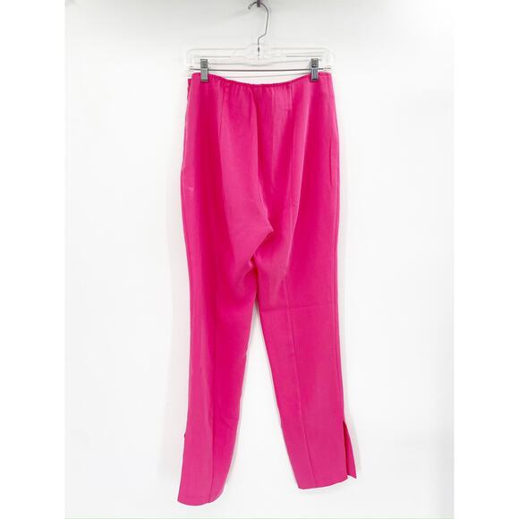 Cinq A Sept Brianne Slim Fit Trousers Hot Pink Size 10 - Picture 5 of 6